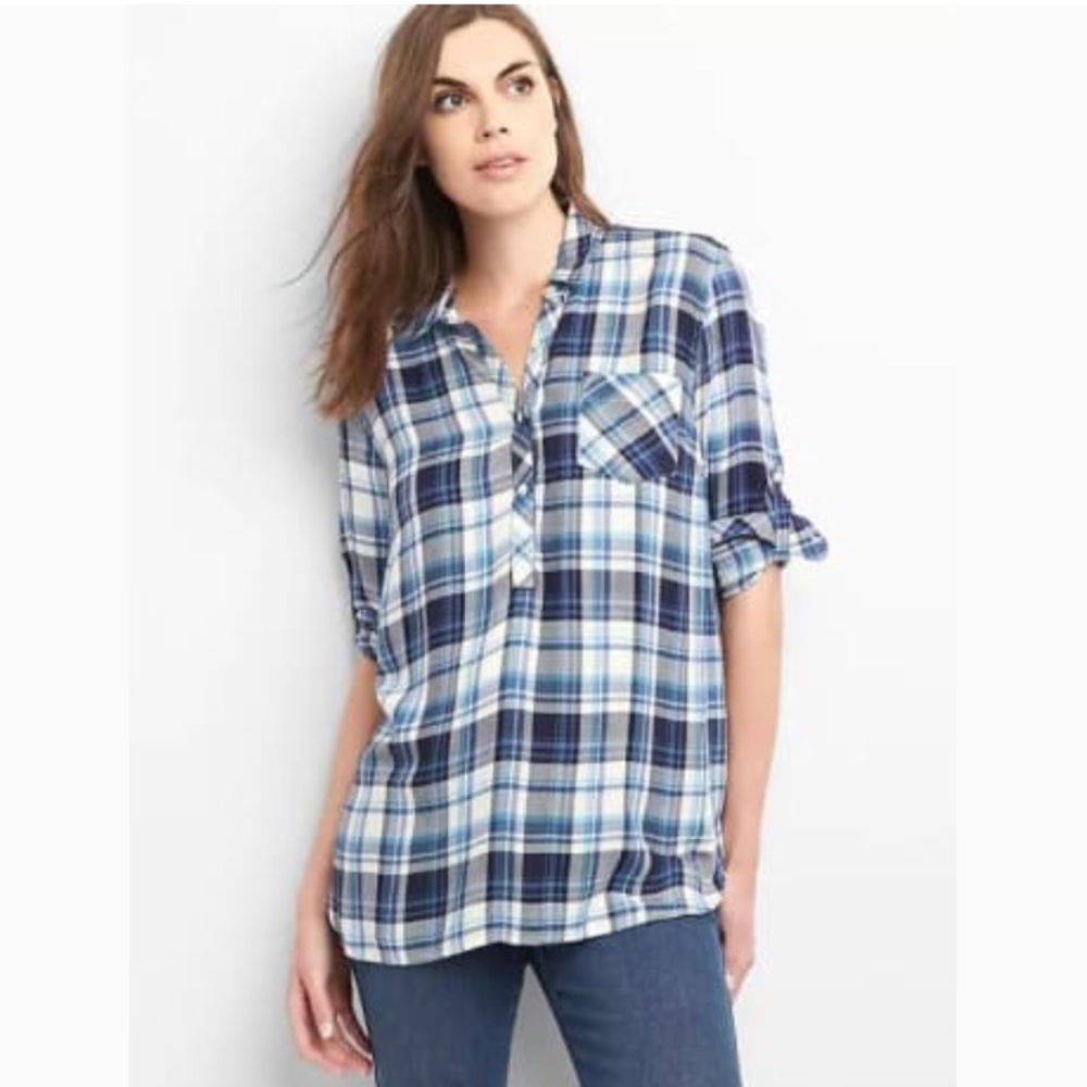 NWOT GAP maternity plaid shirt 🙌⚡️